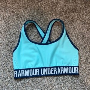 Teal Under Armour Sports Bra